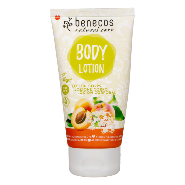 BENECOS natural BODY LOTION albicocca & sambuco